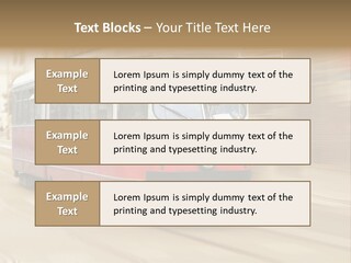 Vintage Train Cityscape PowerPoint Template