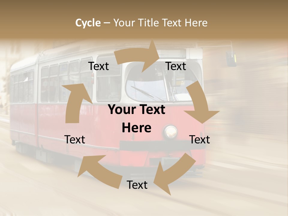 Vintage Train Cityscape PowerPoint Template