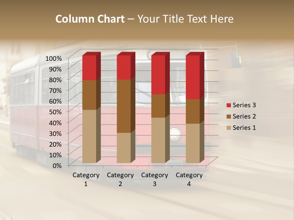 Vintage Train Cityscape PowerPoint Template