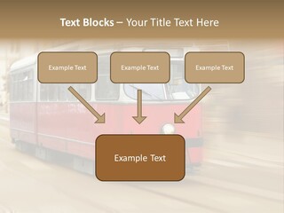 Vintage Train Cityscape PowerPoint Template