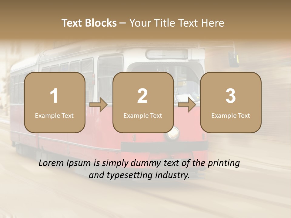 Vintage Train Cityscape PowerPoint Template