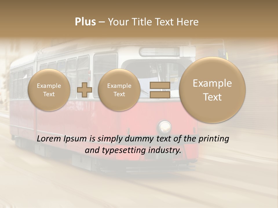 Vintage Train Cityscape PowerPoint Template