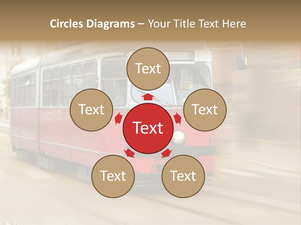 Vintage Train Cityscape PowerPoint Template