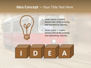 Vintage Train Cityscape PowerPoint Template