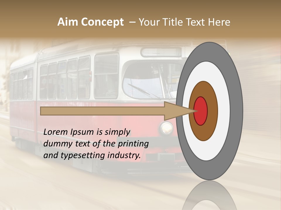 Vintage Train Cityscape PowerPoint Template