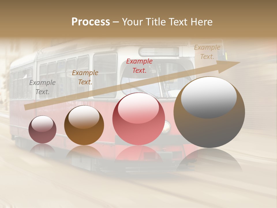 Vintage Train Cityscape PowerPoint Template