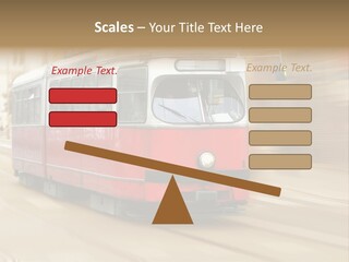 Vintage Train Cityscape PowerPoint Template