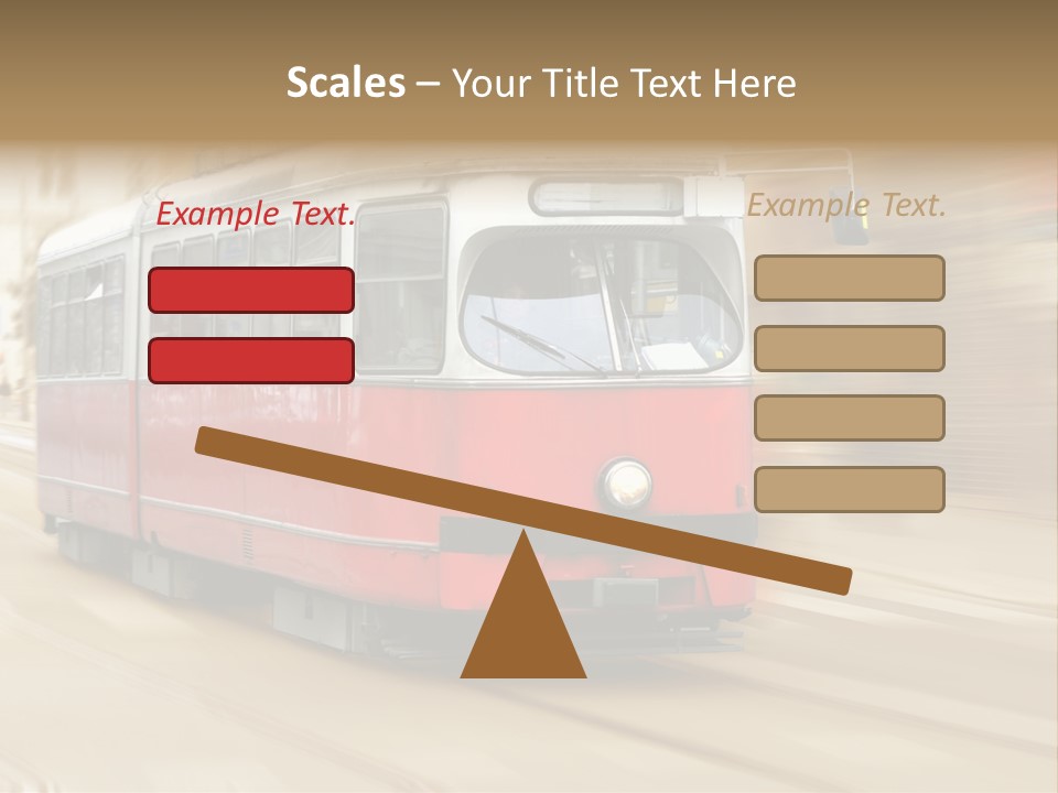 Vintage Train Cityscape PowerPoint Template