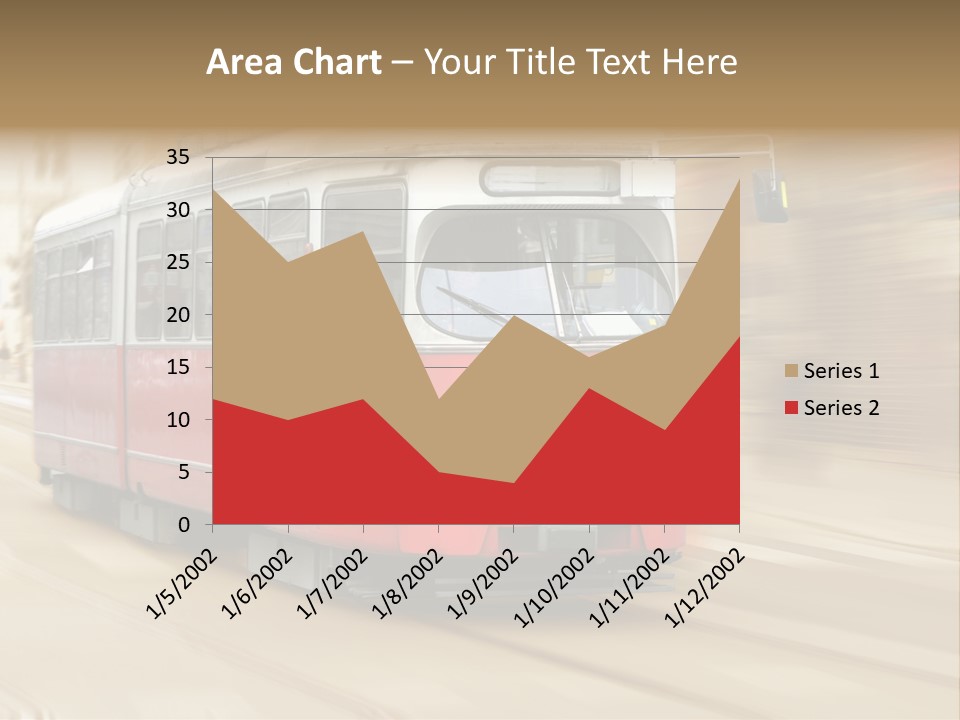Vintage Train Cityscape PowerPoint Template