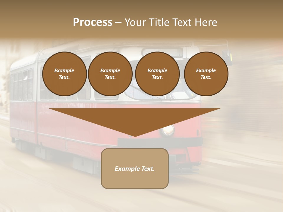 Vintage Train Cityscape PowerPoint Template
