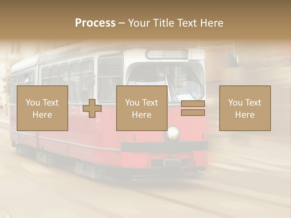 Vintage Train Cityscape PowerPoint Template