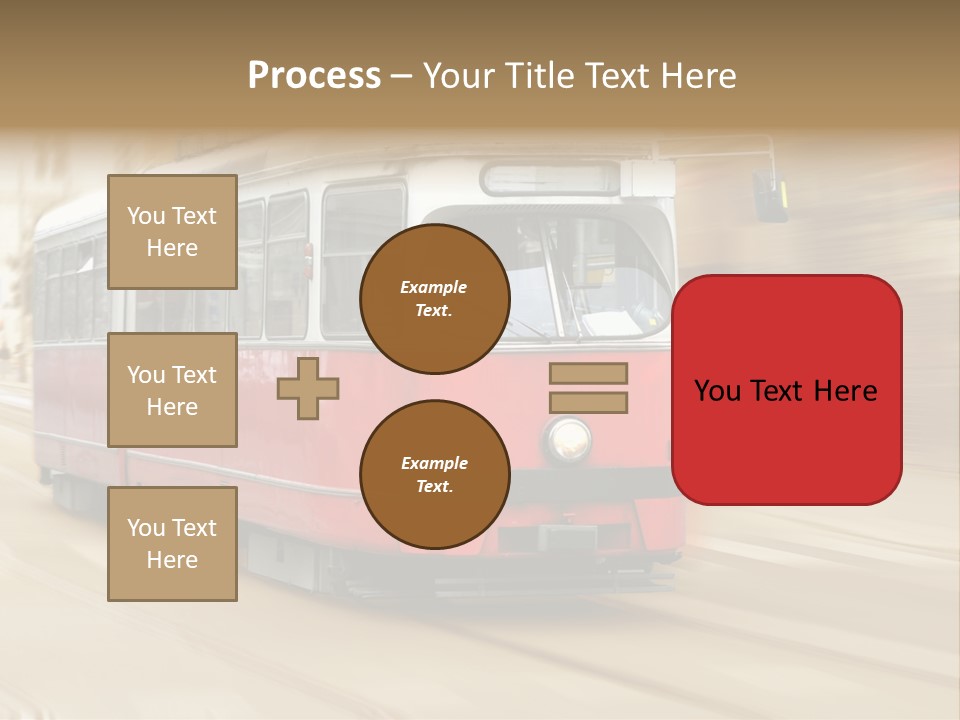 Vintage Train Cityscape PowerPoint Template