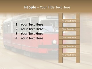 Vintage Train Cityscape PowerPoint Template