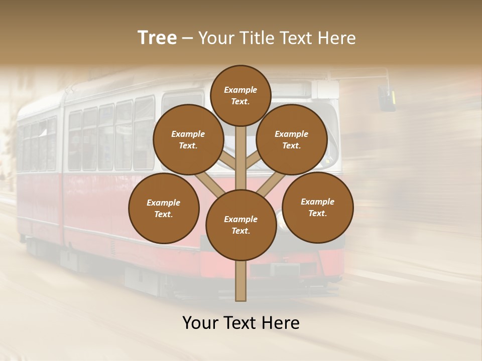 Vintage Train Cityscape PowerPoint Template