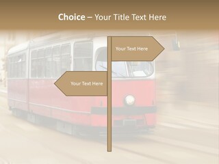 Vintage Train Cityscape PowerPoint Template