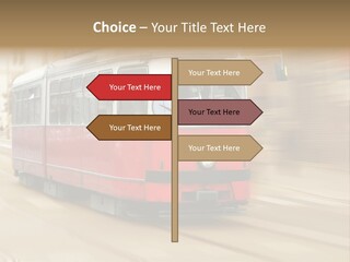 Vintage Train Cityscape PowerPoint Template