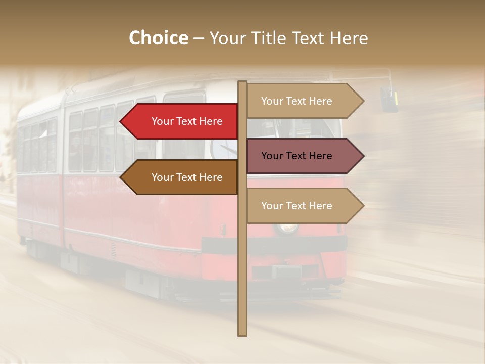 Vintage Train Cityscape PowerPoint Template
