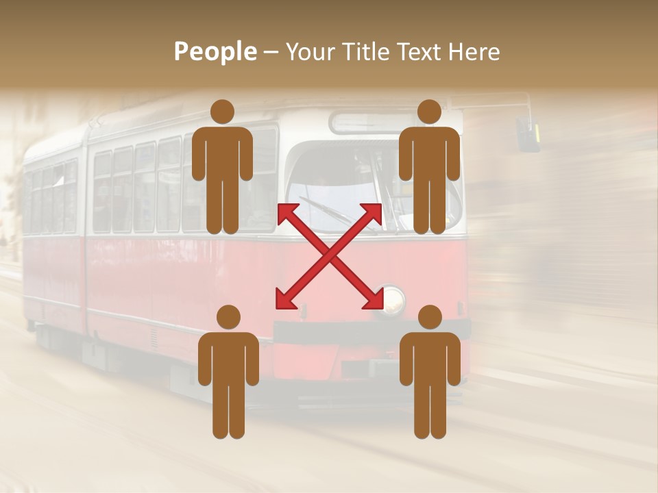 Vintage Train Cityscape PowerPoint Template