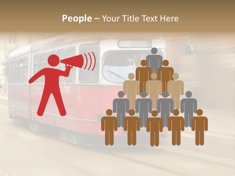 Vintage Train Cityscape PowerPoint Template