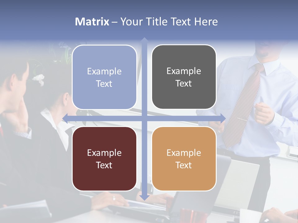 A Man Giving A Presentation To A Group Of People PowerPoint Template