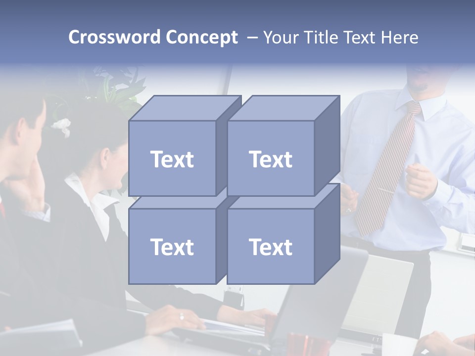 A Man Giving A Presentation To A Group Of People PowerPoint Template