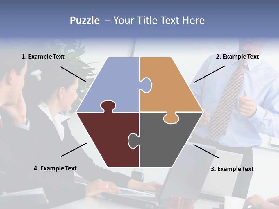 A Man Giving A Presentation To A Group Of People PowerPoint Template