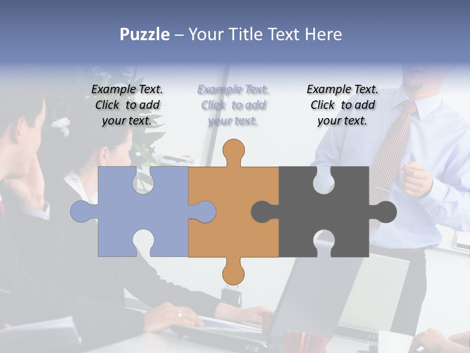 A Man Giving A Presentation To A Group Of People PowerPoint Template