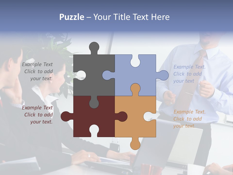 A Man Giving A Presentation To A Group Of People PowerPoint Template