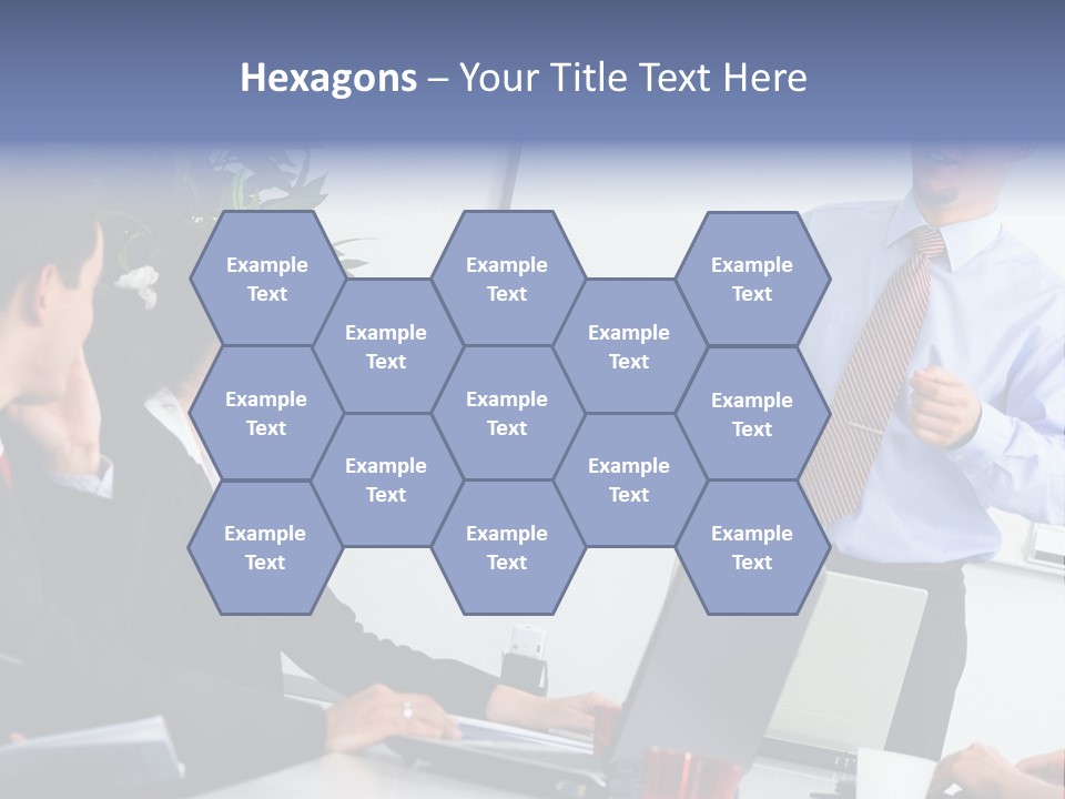 A Man Giving A Presentation To A Group Of People PowerPoint Template