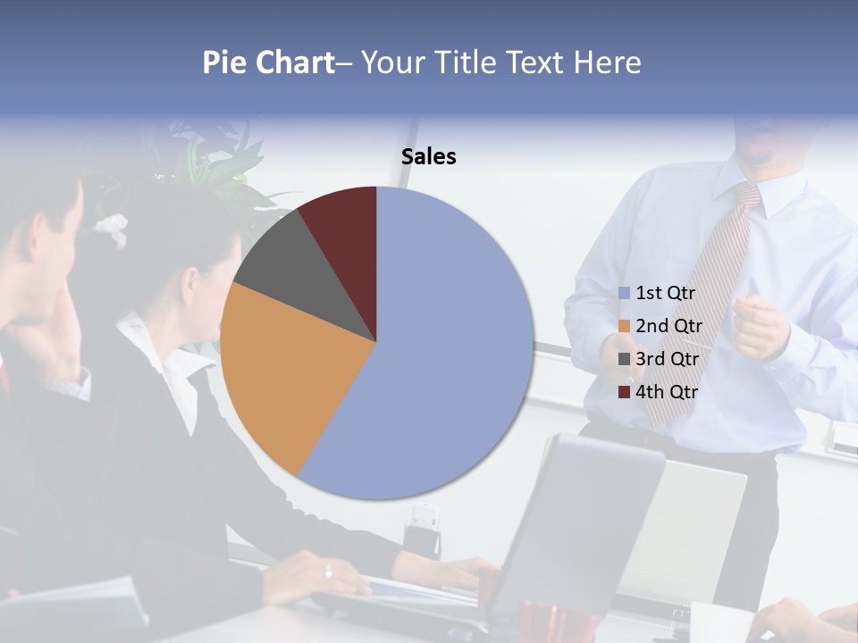 A Man Giving A Presentation To A Group Of People PowerPoint Template