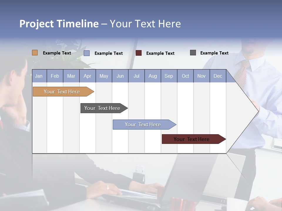 A Man Giving A Presentation To A Group Of People PowerPoint Template