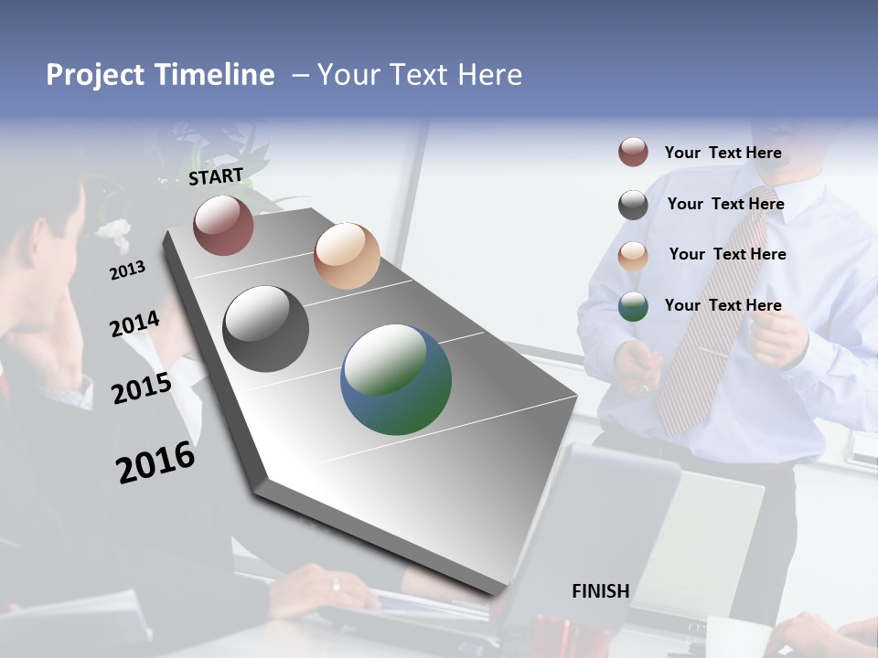A Man Giving A Presentation To A Group Of People PowerPoint Template