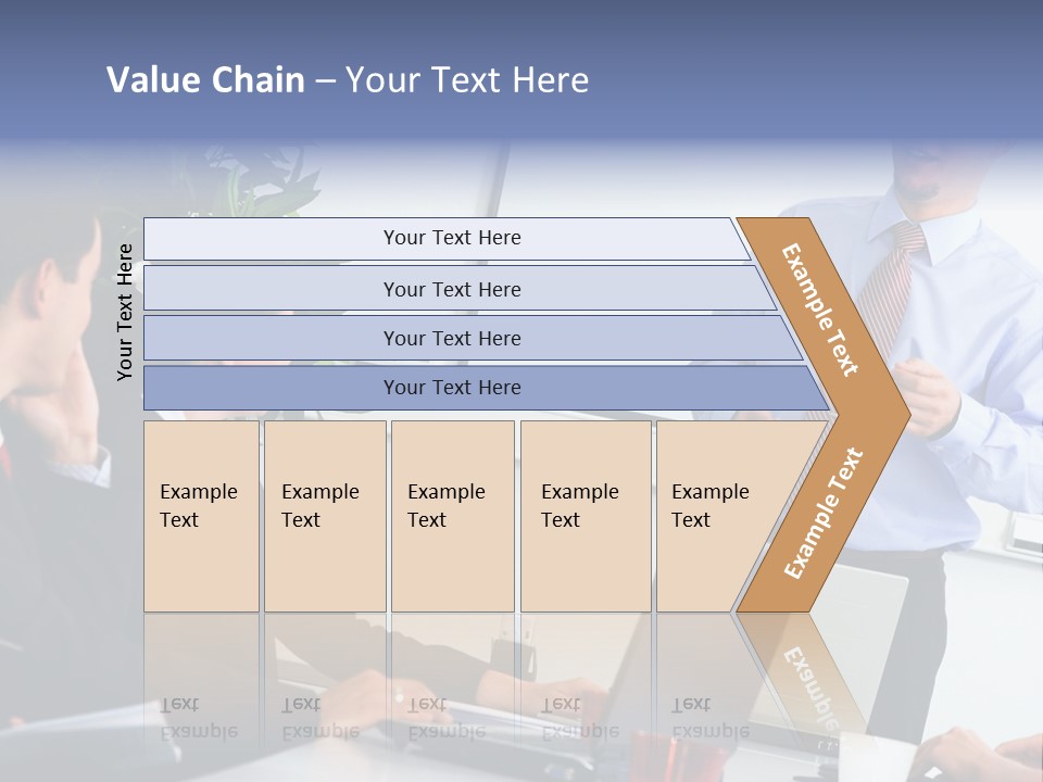 A Man Giving A Presentation To A Group Of People PowerPoint Template
