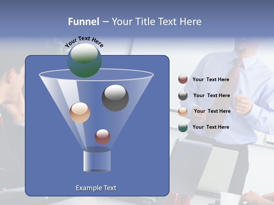A Man Giving A Presentation To A Group Of People PowerPoint Template