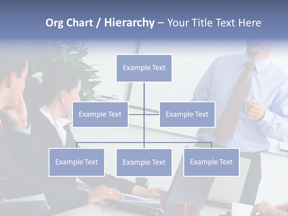 A Man Giving A Presentation To A Group Of People PowerPoint Template