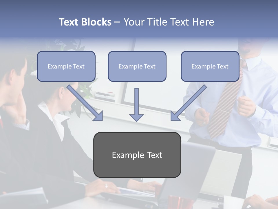 A Man Giving A Presentation To A Group Of People PowerPoint Template