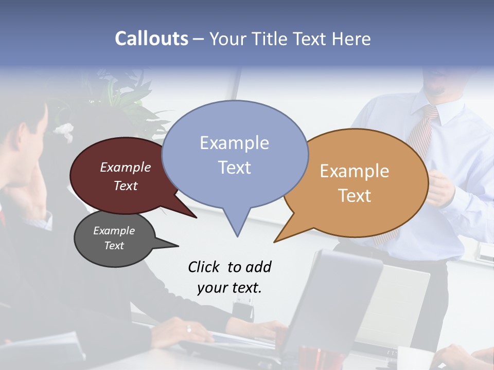 A Man Giving A Presentation To A Group Of People PowerPoint Template