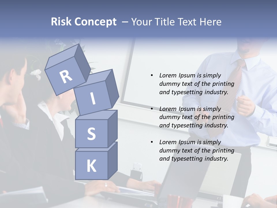A Man Giving A Presentation To A Group Of People PowerPoint Template