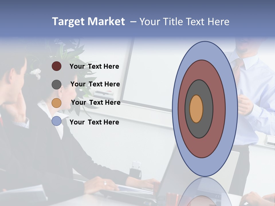 A Man Giving A Presentation To A Group Of People PowerPoint Template