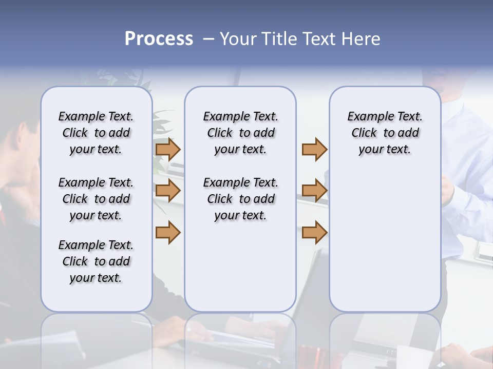 A Man Giving A Presentation To A Group Of People PowerPoint Template