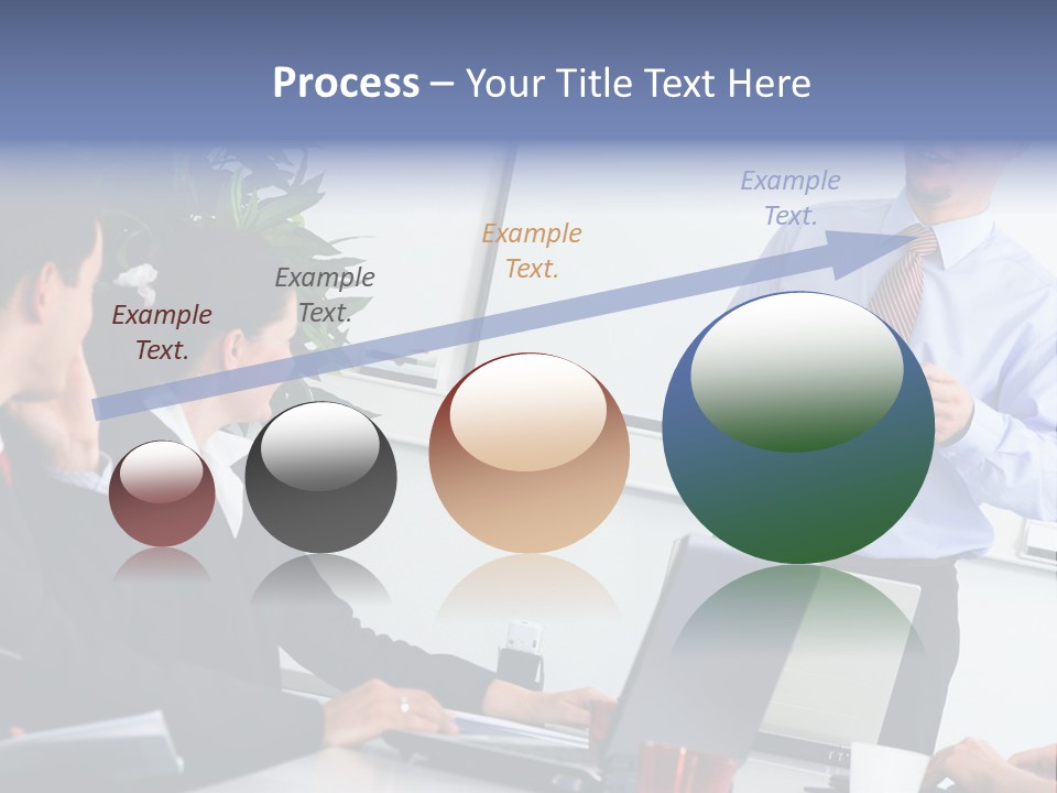 A Man Giving A Presentation To A Group Of People PowerPoint Template