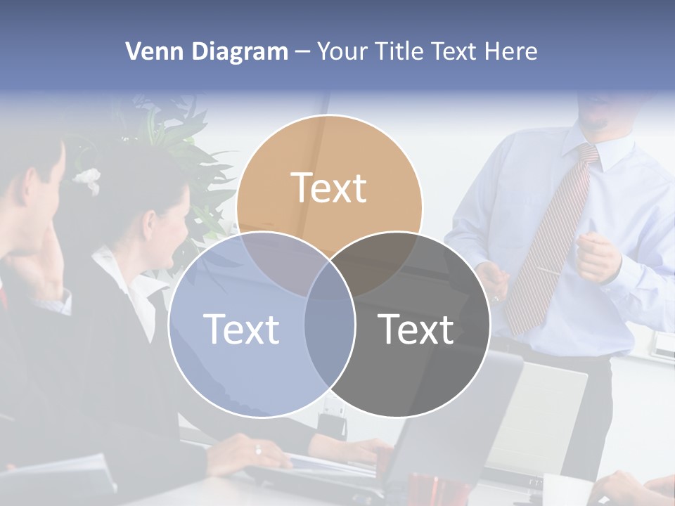 A Man Giving A Presentation To A Group Of People PowerPoint Template