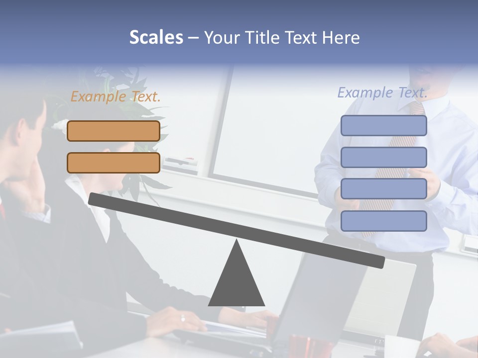 A Man Giving A Presentation To A Group Of People PowerPoint Template