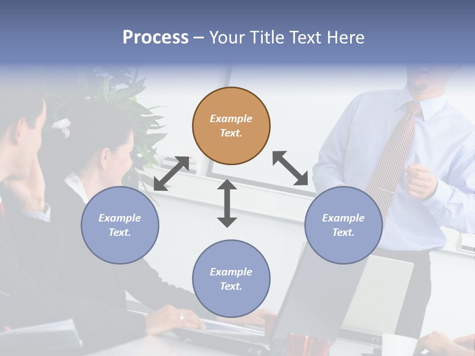 A Man Giving A Presentation To A Group Of People PowerPoint Template