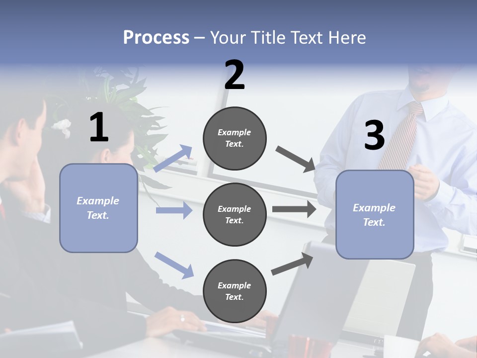A Man Giving A Presentation To A Group Of People PowerPoint Template