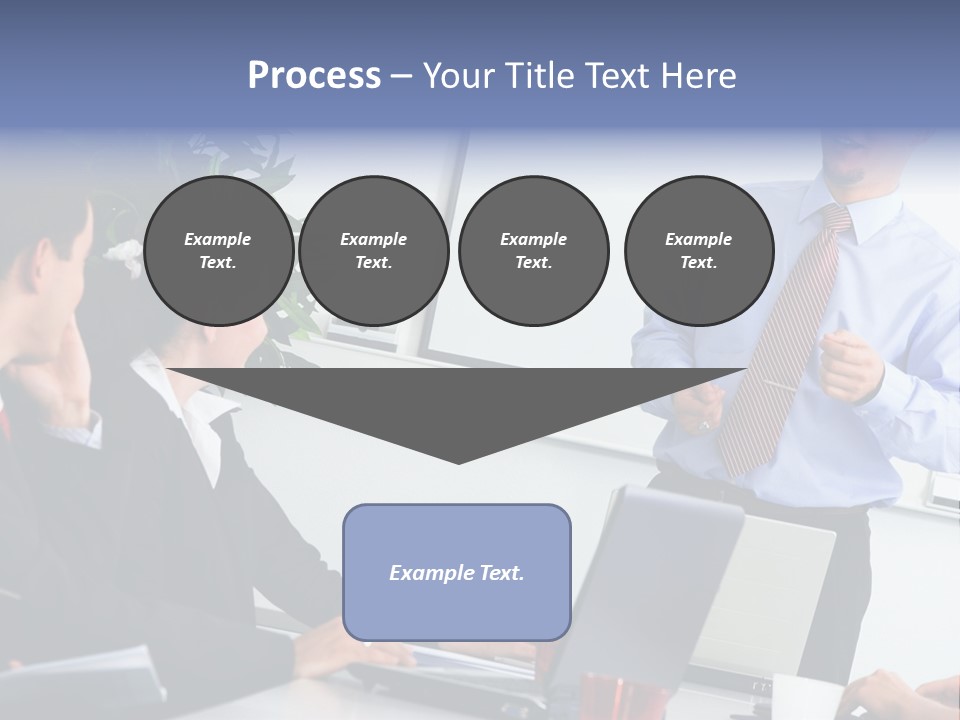 A Man Giving A Presentation To A Group Of People PowerPoint Template