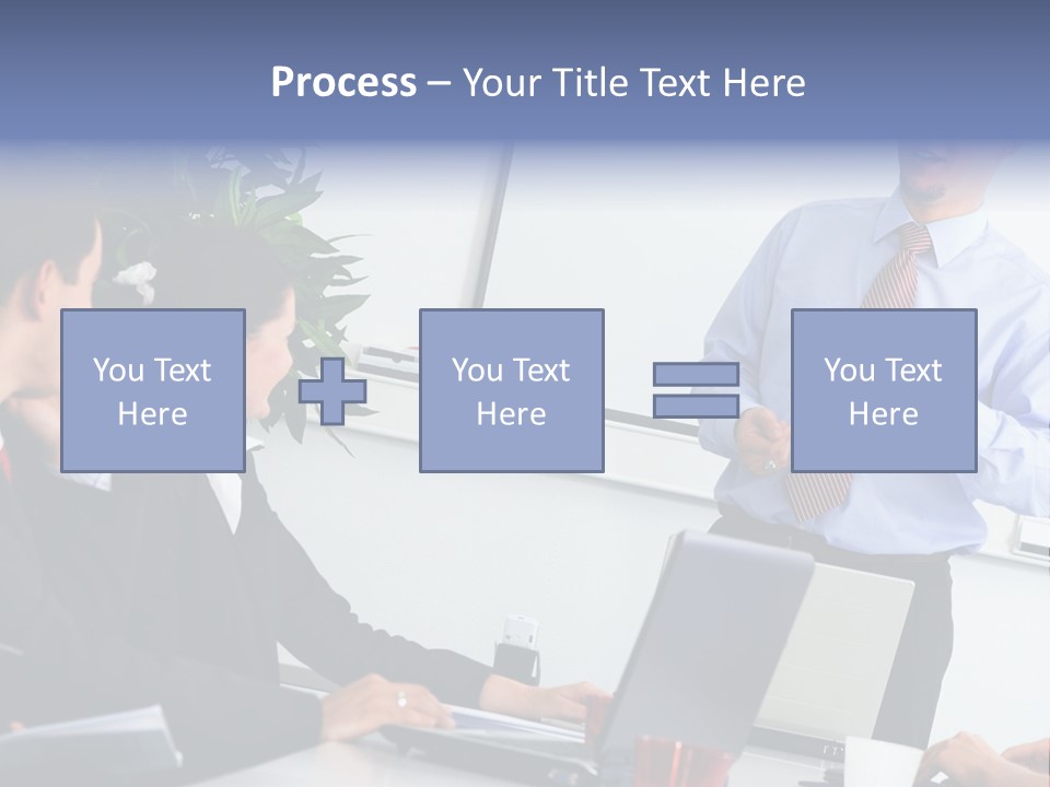 A Man Giving A Presentation To A Group Of People PowerPoint Template