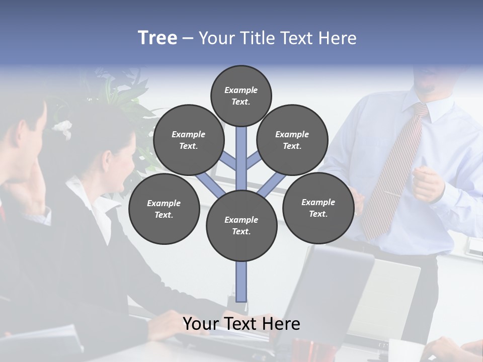 A Man Giving A Presentation To A Group Of People PowerPoint Template