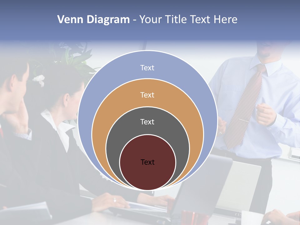 A Man Giving A Presentation To A Group Of People PowerPoint Template