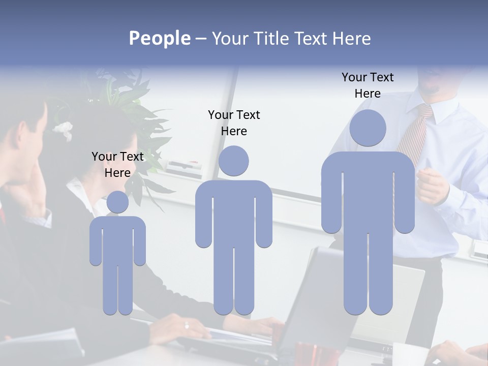 A Man Giving A Presentation To A Group Of People PowerPoint Template